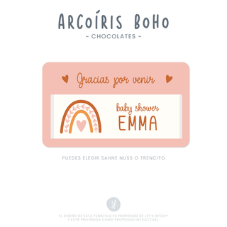 Chocolates Arcoíris Boho (12 unid)