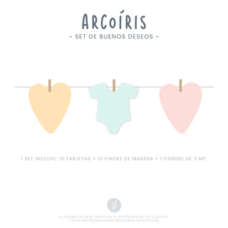 Set Buenos Deseos Arcoíris (12 unid)