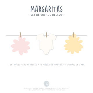 Set Buenos Deseos Margaritas (12 unid)