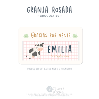 Chocolates Granja Rosada (12 unid)