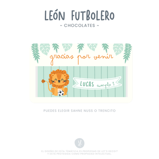 Chocolates León Futbolero (12 unid)
