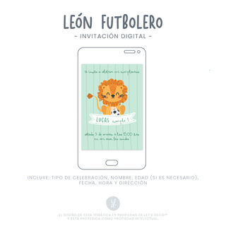 Invitación Digital León Futbolero