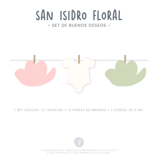 Set Buenos Deseos San Isidro Floral (12 unid)