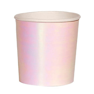 Vasos Rosado Iridiscente