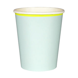 Vasos Celeste con Amarillo