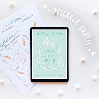 Descargable gratuito de actividades de Pascua para niños con láminas imprimibles