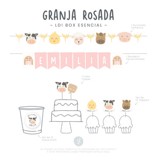 LD! Box Animales de la Granja Rosada