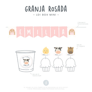 LD! Box Animales de la Granja Rosada