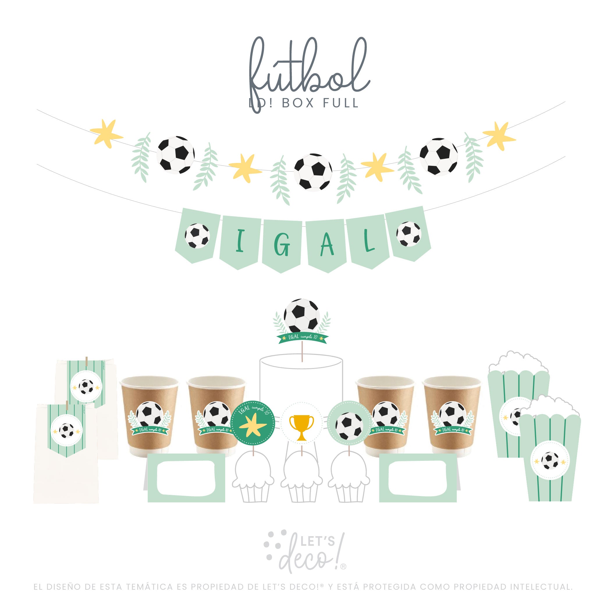 Fútbol, Decoración Cumpleaños Infantiles