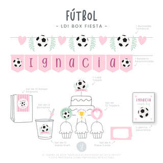 LD! Box Fútbol Rosado